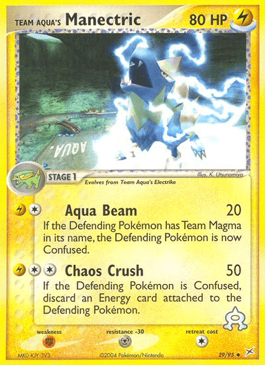 Team Aqua's Manectric, Team Magma vs Team Aqua 29
