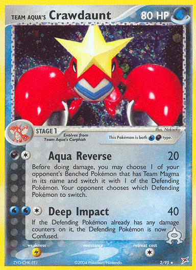 Team Aqua's Crawdaunt, Team Magma vs Team Aqua 2