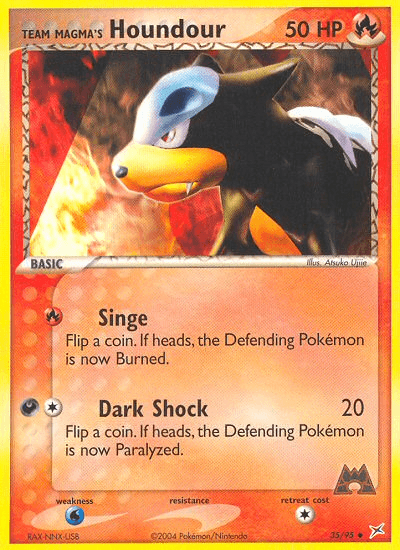 Team Magma's Houndour, Team Magma vs Team Aqua 35