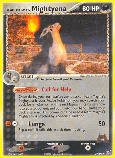 Team Magma's Mightyena, Team Magma vs Team Aqua 37