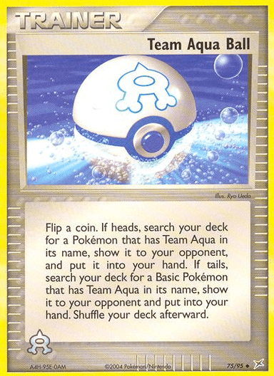 Team Aqua Ball, Team Magma vs Team Aqua 75