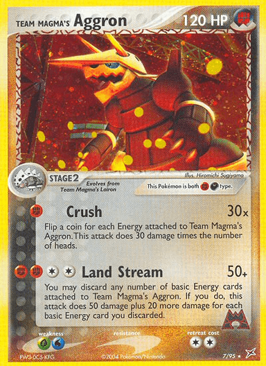 Team Magma's Aggron, Team Magma vs Team Aqua 7