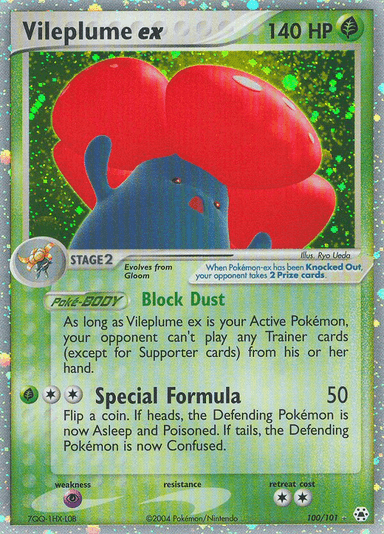 Vileplume ex, Hidden Legends 100