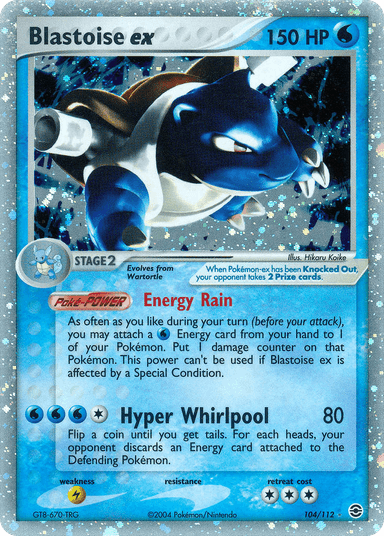 Blastoise ex, FireRed & LeafGreen 104