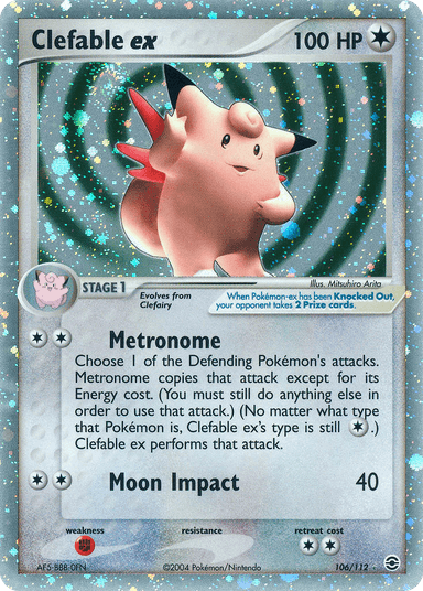 Clefable ex, FireRed & LeafGreen 106