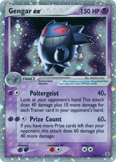 Gengar ex, FireRed & LeafGreen 108