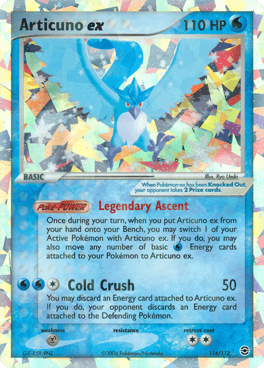 Articuno ex, FireRed & LeafGreen 114