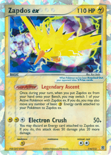 Zapdos ex, FireRed & LeafGreen 116