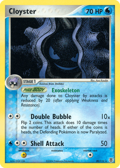 Cloyster, FireRed & LeafGreen 20