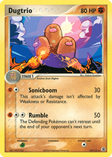 Dugtrio, FireRed & LeafGreen 22