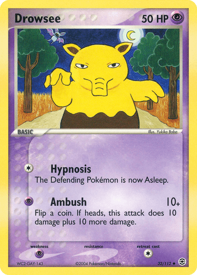 Drowzee, FireRed & LeafGreen 32