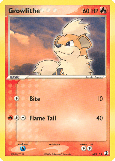 Growlithe, FireRed & LeafGreen 64