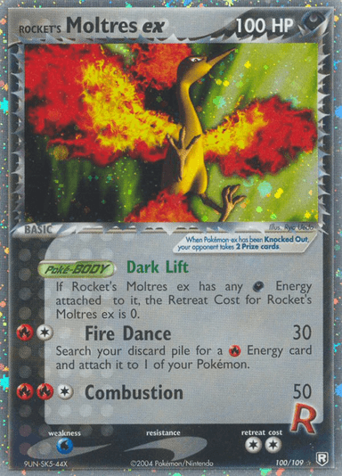 Rocket's Moltres ex, Team Rocket Returns 100