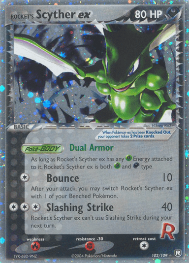 Rocket's Scyther ex, Team Rocket Returns 102