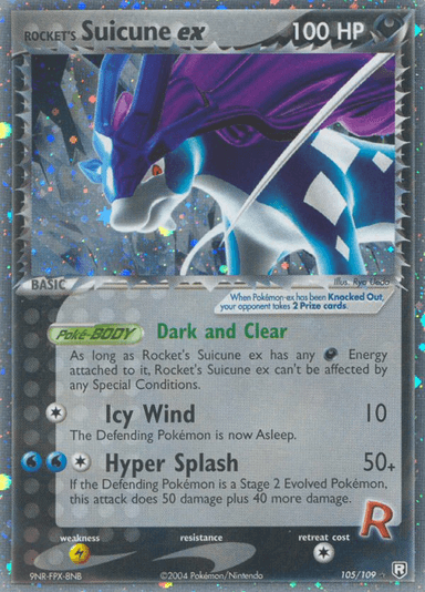 Rocket's Suicune ex, Team Rocket Returns 105