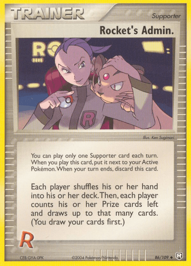 Rocket's Admin., Team Rocket Returns 86