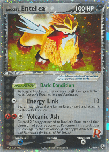 Rocket's Entei ex, Team Rocket Returns 97