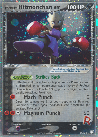 Rocket's Hitmonchan ex, Team Rocket Returns 98