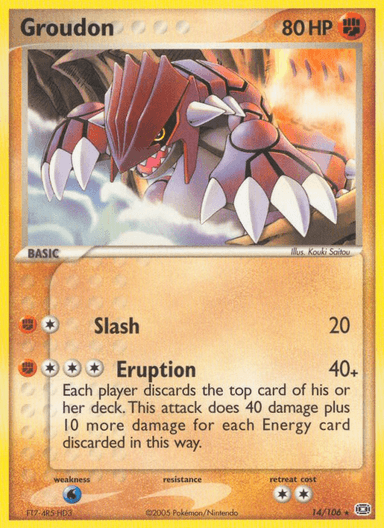 Groudon, Emerald 14
