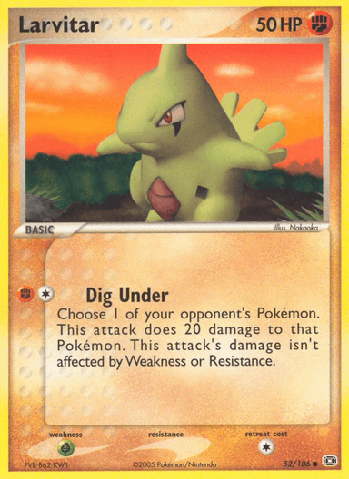 Larvitar, Emerald 52