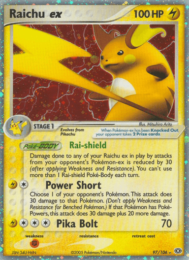 Raichu ex, Emerald 97