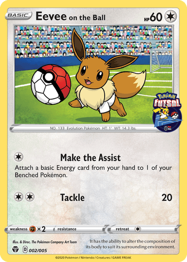 Eevee on the Ball, Pokémon Futsal Collection 2
