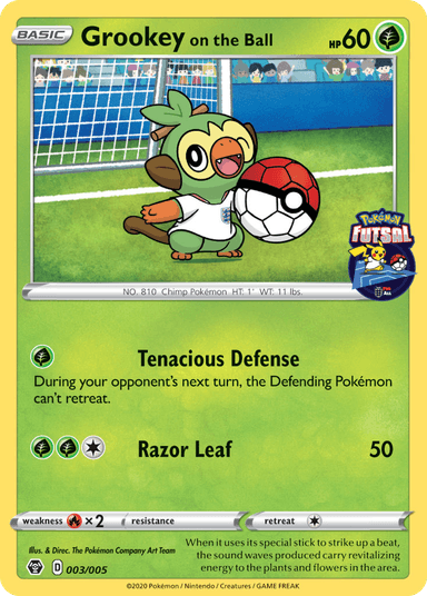 Grookey on the Ball, Pokémon Futsal Collection 3