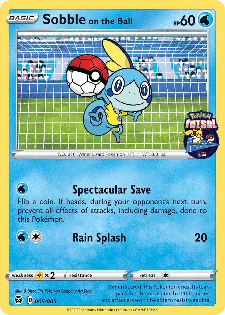 Sobble on the Ball, Pokémon Futsal Collection 5