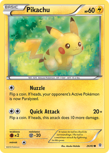 Pikachu, Generations 26