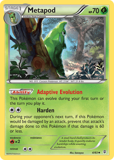 Metapod, Generations 4