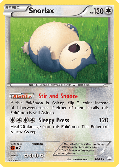 Snorlax, Generations 58