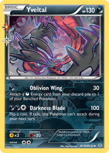 Yveltal, Generations RC16