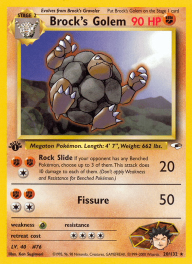 Brock's Golem, Gym Heroes 20