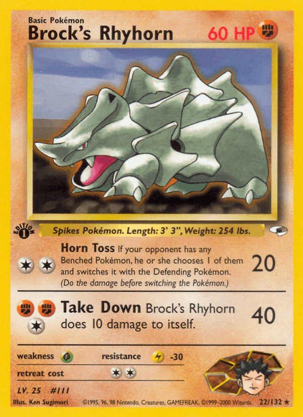 Brock's Rhyhorn, Gym Heroes 22