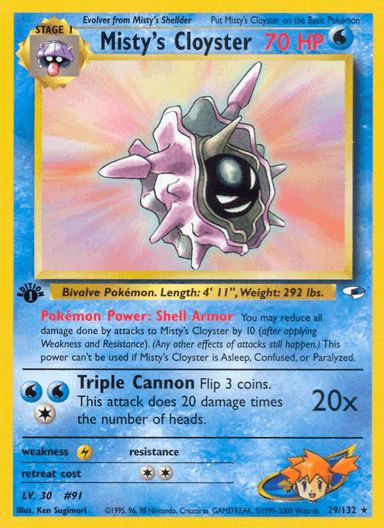 Misty's Cloyster, Gym Heroes 29