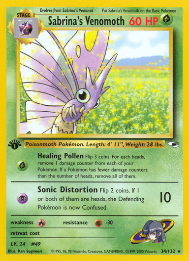 Sabrina's Venomoth, Gym Heroes 34
