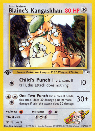 Blaine's Kangaskhan, Gym Heroes 36