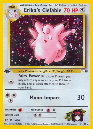 Erika's Clefable, Gym Heroes 3