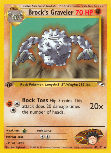 Brock's Graveler, Gym Heroes 40