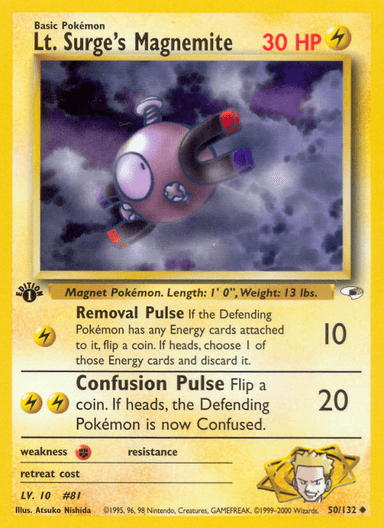Lt. Surge's Magnemite, Gym Heroes 50