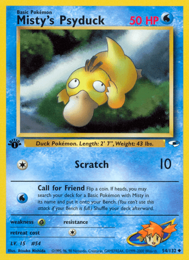 Misty's Psyduck, Gym Heroes 54