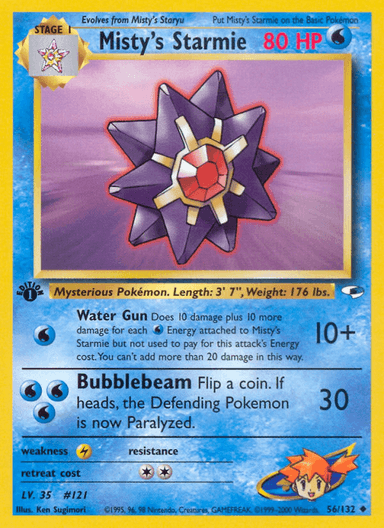 Misty's Starmie, Gym Heroes 56