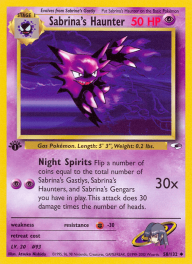 Sabrina's Haunter, Gym Heroes 58