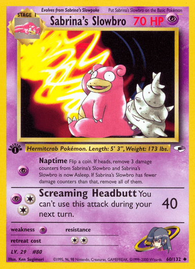 Sabrina's Slowbro, Gym Heroes 60