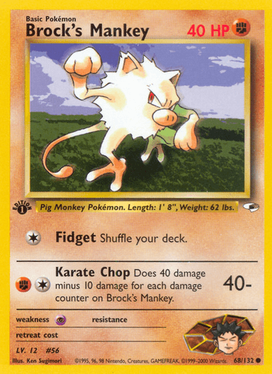 Brock's Mankey, Gym Heroes 68