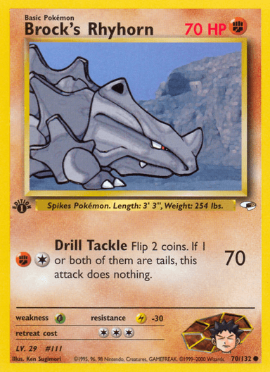 Brock's Rhyhorn, Gym Heroes 70
