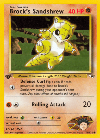 Brock's Sandshrew, Gym Heroes 71