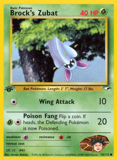 Brock's Zubat, Gym Heroes 74