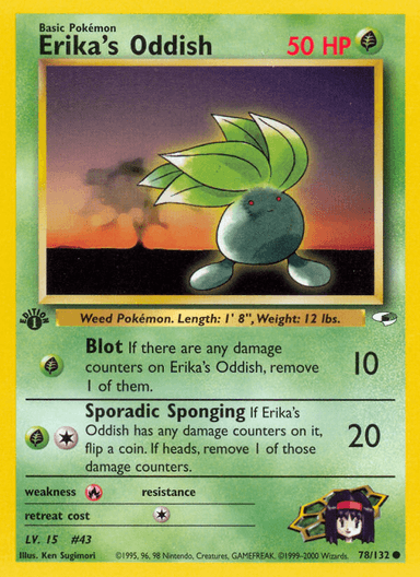 Erika's Oddish, Gym Heroes 78