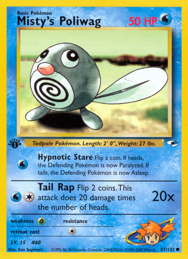 Misty's Poliwag, Gym Heroes 87